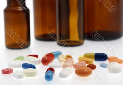 different tablets, medicine