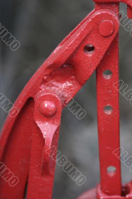 Red Hand Water Pump