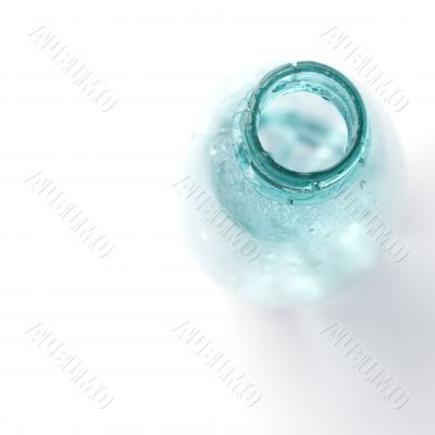 bottle with water drops