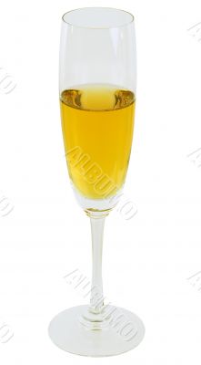 Goblet with white wine