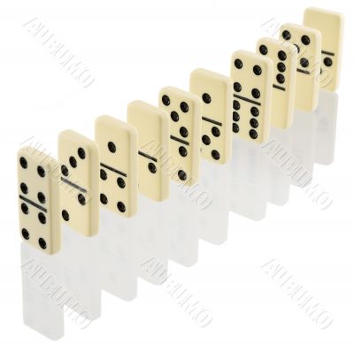Bones of dominoes