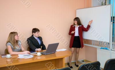 Young woman to speak at a meeting