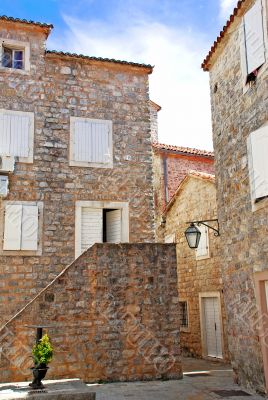 Old stone town in Montenegro - Budva