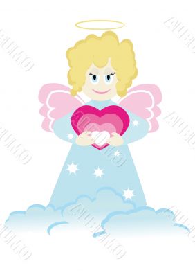 Cartoon figure of little angel Cartoon figure of little angel