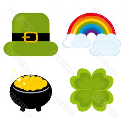 Set of icons for St. Patrick`s day