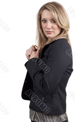 Beautiful blonde businesswoman