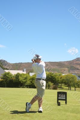 Golfer on the fairway Golfer on the fairway