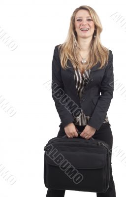 Beautiful blonde businesswoman