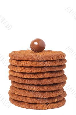 Macro shot of cookies