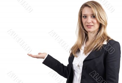 Beautiful blonde businesswoman