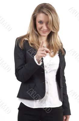 Beautiful blonde businesswoman