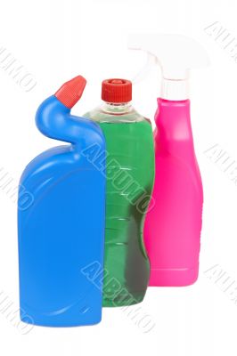 Variety of cleaning products