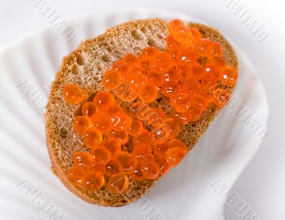 sandwiche with red cavier sandwiche with red cavier