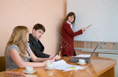 Young woman to speak at a meeting
