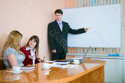 Young man to speak at a meeting
