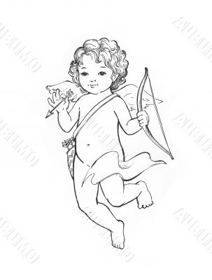 Angel baby sketch Angel baby sketch