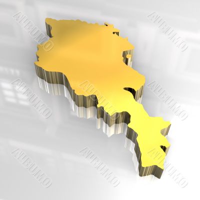 3d flag map of Armenia - 3d made 3d flag map of Armenia - 3d made