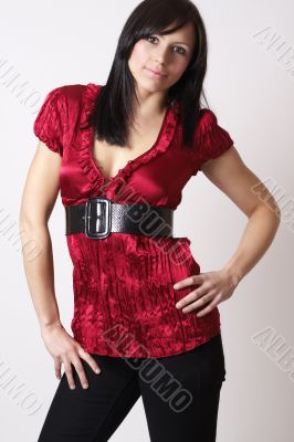 Portrait of beautiful brunette woman Portrait of beautiful brunette woman