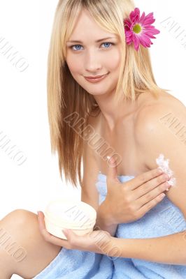 Portrait of beautiful blonde woman Portrait of beautiful blonde woman