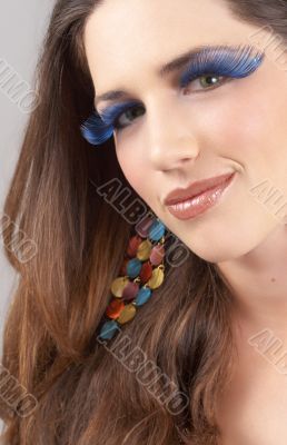 Portrait of beautiful brunette woman Portrait of beautiful brunette woman