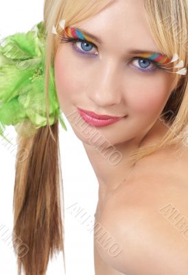 Portrait of beautiful blonde woman Portrait of beautiful blonde woman