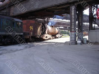 Locomotive with waggons