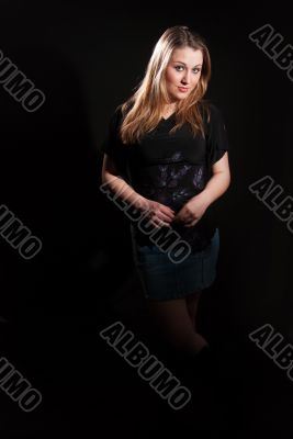 Woman in black