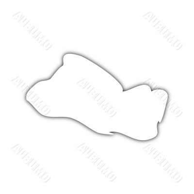 map of salvador with shadow map of salvador with shadow