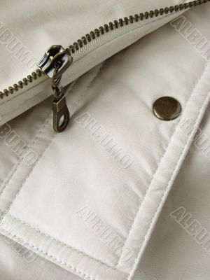 pocket flap and zipper