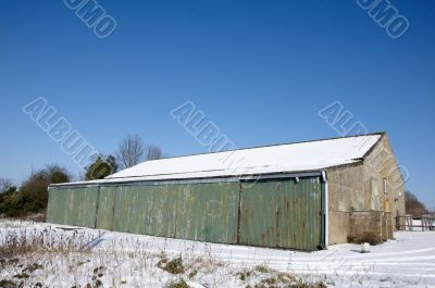 Winter barn