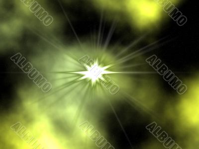 Raster illustration of space.