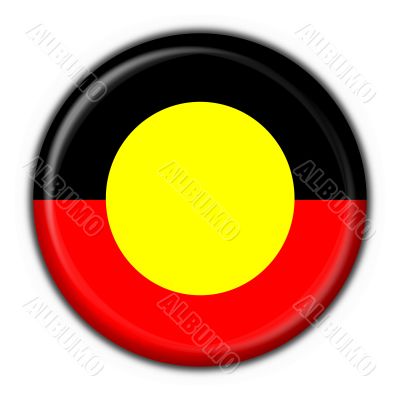 Australian Aboriginal button flag round shape