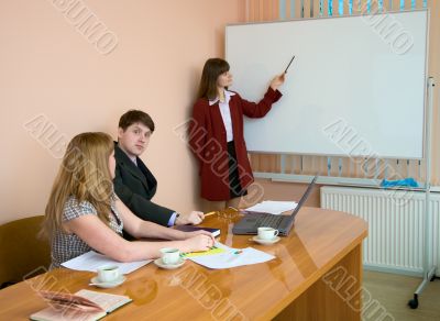 Young woman to speak at a meeting