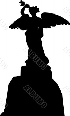 World War II Memorial silhouette