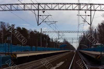 platform for railway electric trains
