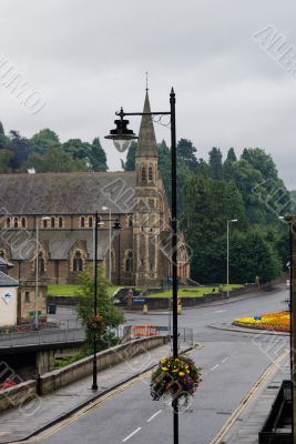 Jedburgh streets in Scotland