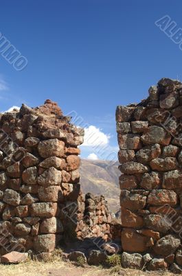 Inca ruins in Pisac