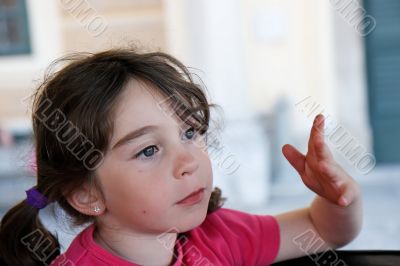 Cute serious seven years girl Cute serious seven years girl
