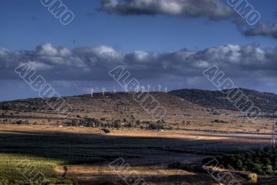 Golan heights rural landscape
