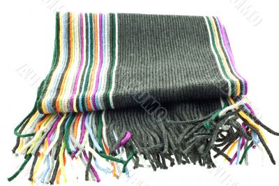 wool multicolor striped scarf