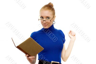 Businesswoman in glasses Businesswoman in glasses