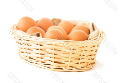 eggs on the white