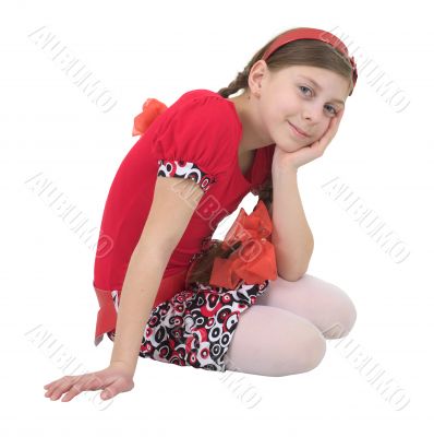 Portrait young beautiful girl