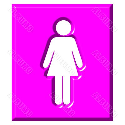 3D Female Sign
