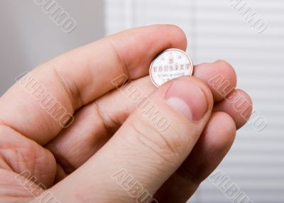 old coin in hand old coin in hand