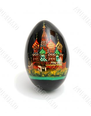 Russian Easter egg isolated Russian Easter egg isolated