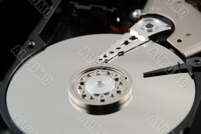 Hard drive interior