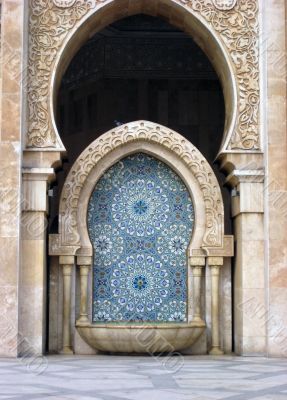 element of a mosque in Morocco