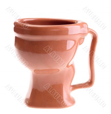 extravagant tea cup. isolated with clipping path