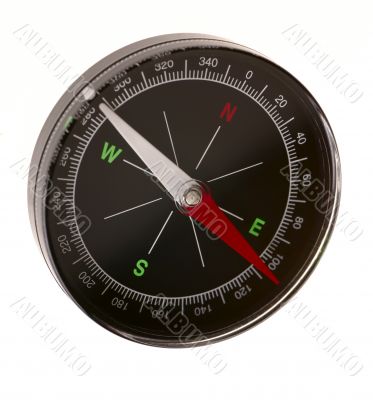 Close up view of the old compass